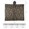 3D Maple Leafy Hunting Camouflage Poncho Ghillie Suit Sniper Clothing Camo Cape