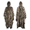 3D Maple Leafy Hunting Camouflage Poncho Ghillie Suit Sniper Clothing Camo